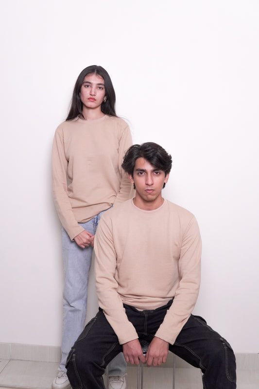 Humvaar – Sand Beige Crewneck Pullover