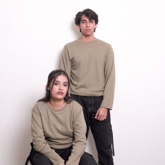 Humvaar –  Olive Green Crewneck Pullover