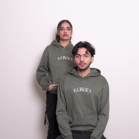 Echoes Hoodie – Olive Green Edition